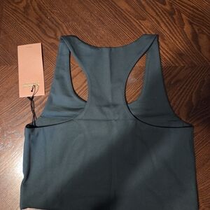 Girlfriend Collective Paloma Racerback Bra Green Size Large NWT